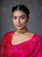 Classic yet Chic, Gold toned Silver Choker Set