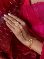 Elegant Gold Toned Silver HathPhool