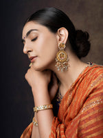 Heirloom Kundan Silver Earring