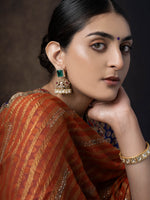 Gliterring Glam Silver Jhumkha