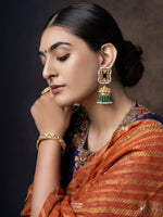 Classic Kundan Silver Jhumkha