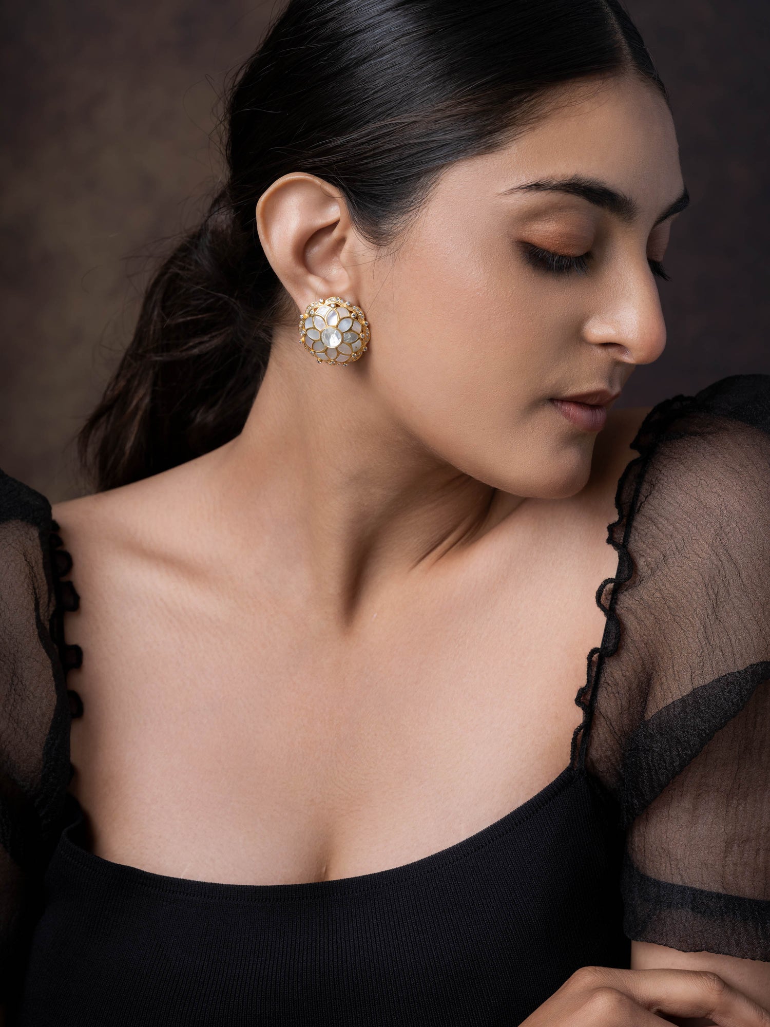 Evening Primrose Silver Studs