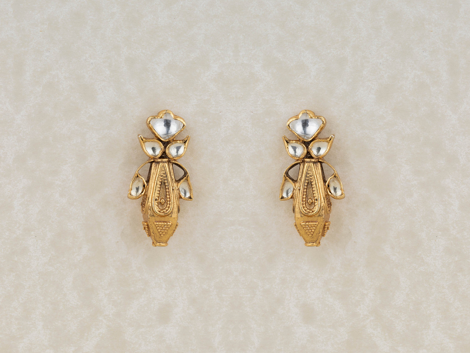 Indowestern Silver Studs