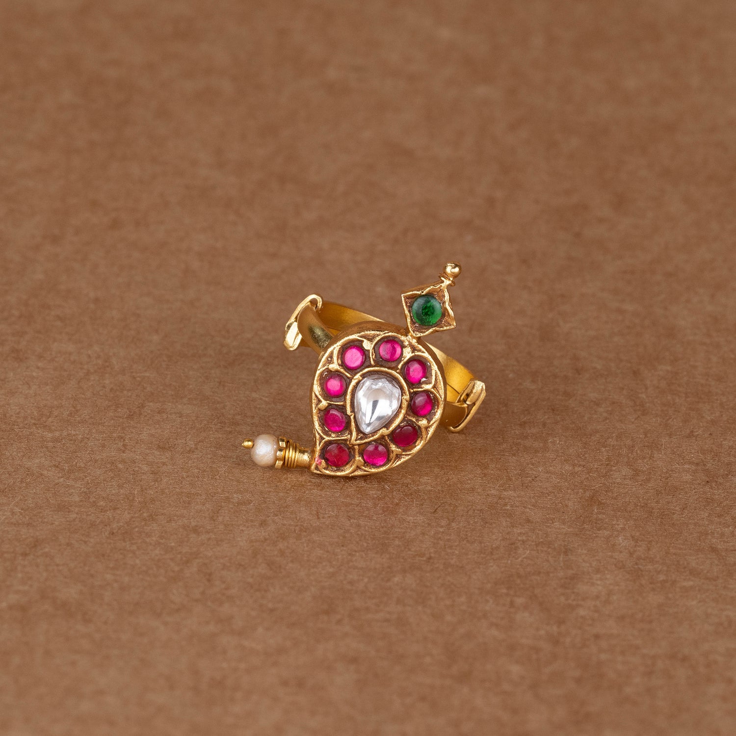 Delicate Paisley Silver Ring