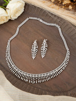 Diamond Look Necklace Set in 92.5 Silver