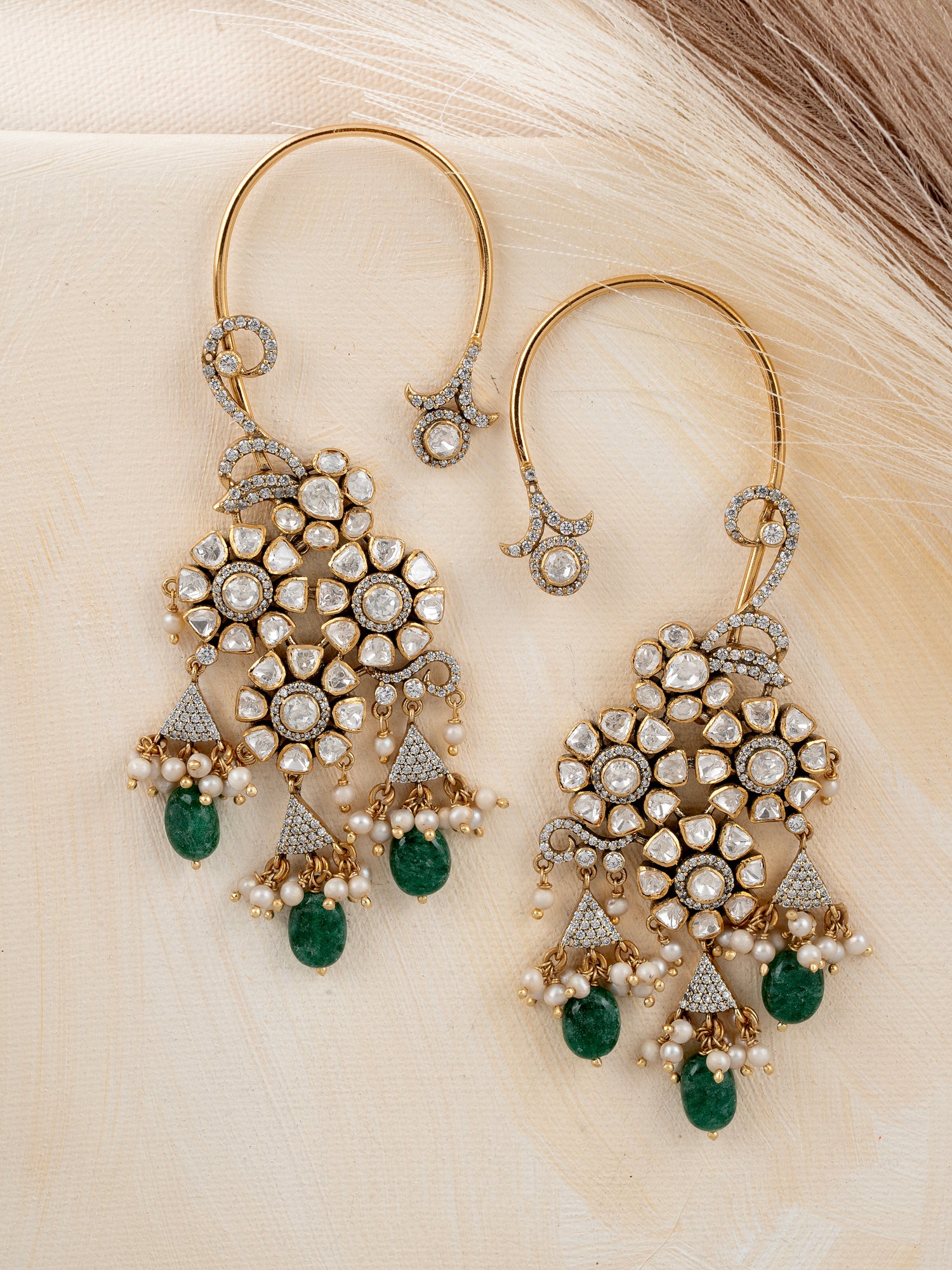 Diamond & Polki Ear Cuffs