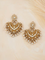 Gold Tone Kundan Danglers