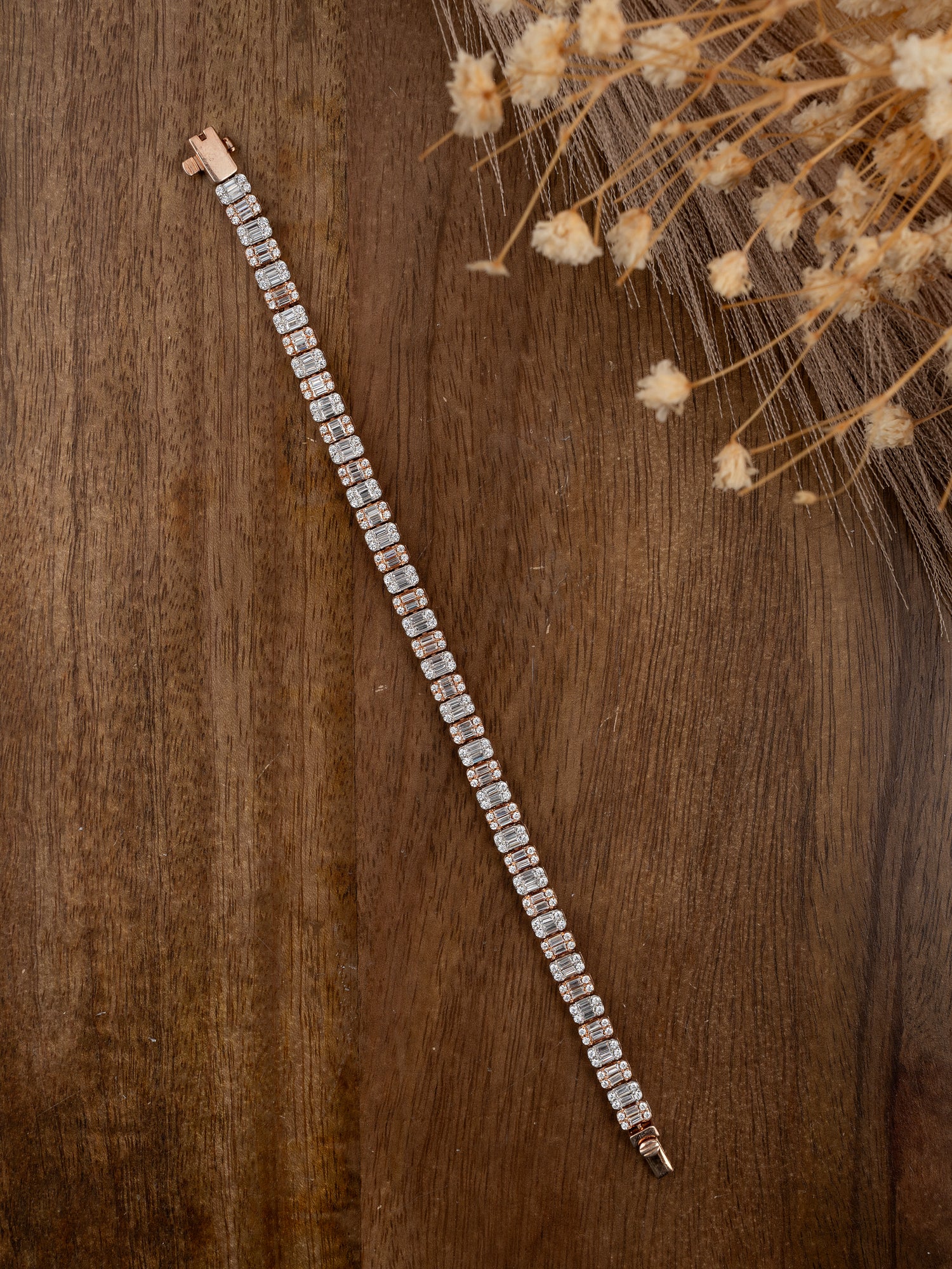 Diamond Bracelet - Rose Gold Plated