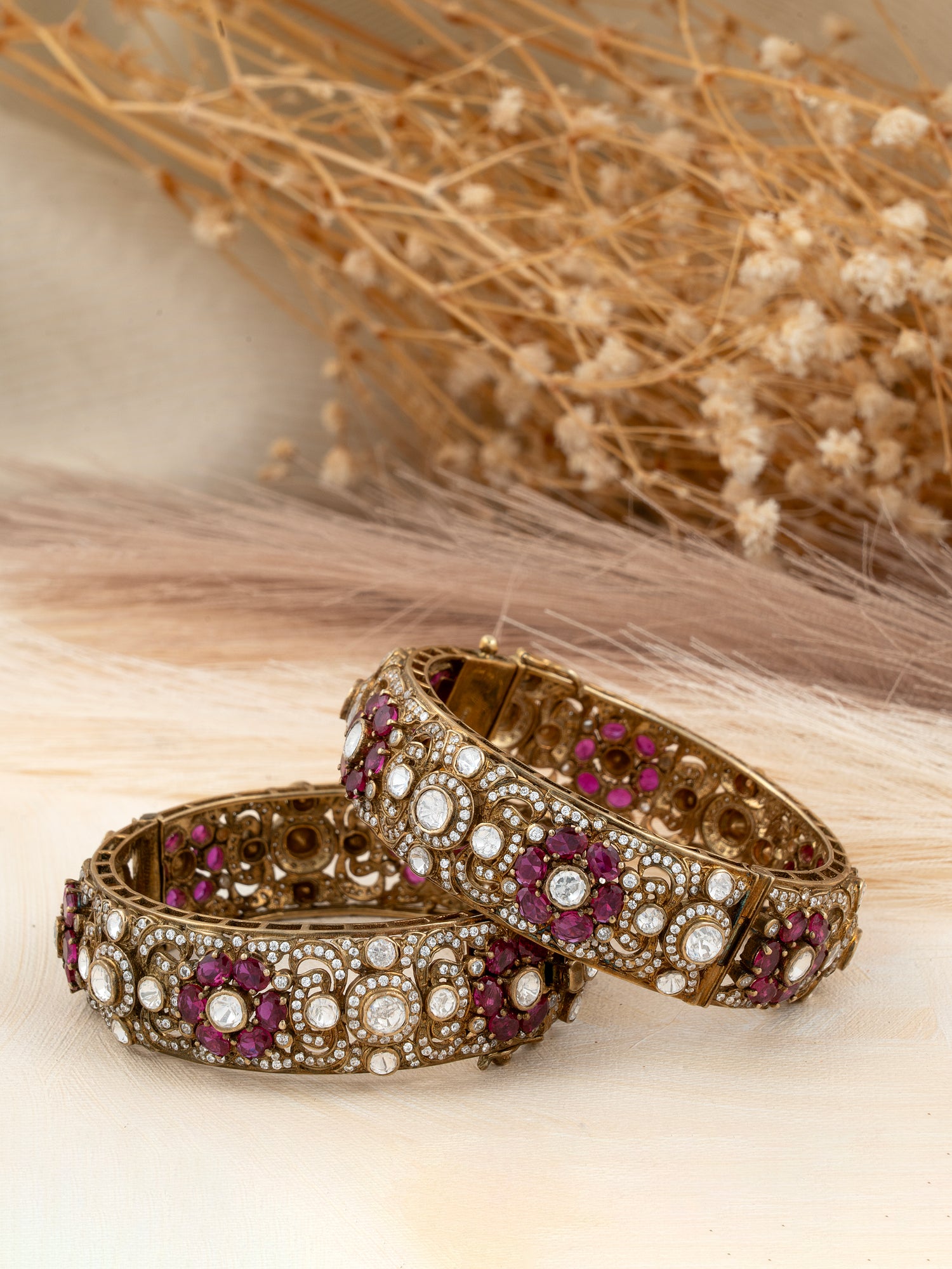Dazzling Vintage Silver Bangles