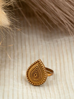 Jadau Kundan Adjustable Ring – Handcrafted in 92.5 Silver with Gold Plating