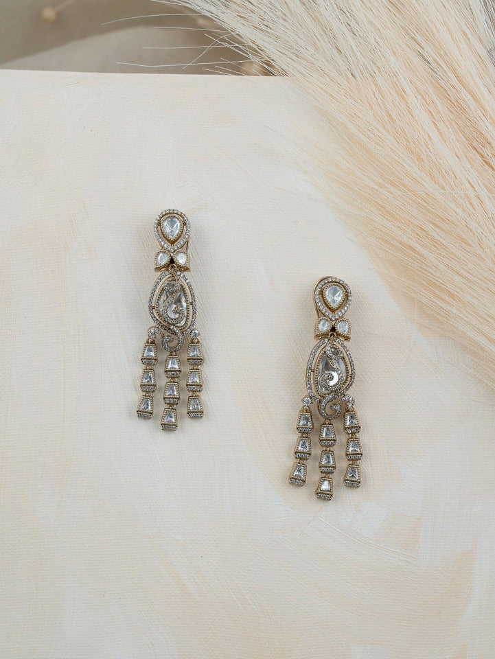 Jadau Imitation Diamond Danglers