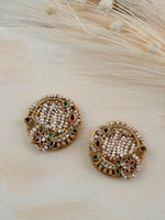 Gold Toned Silver Earring