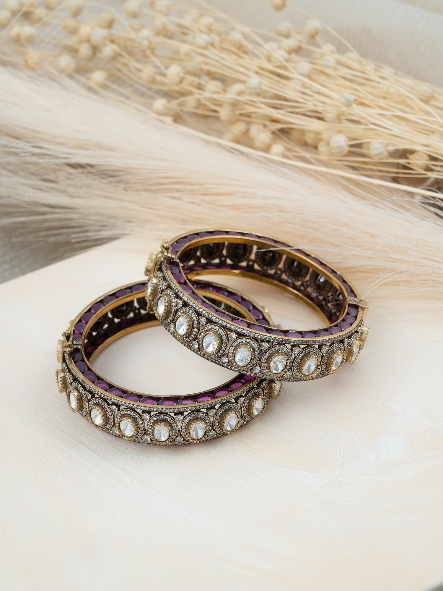 IMITATION POLKI OPENABLE BANGLES
