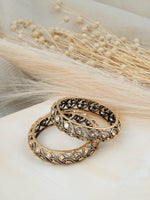 IMITATION POLKI GOLD PLATED BANGLES