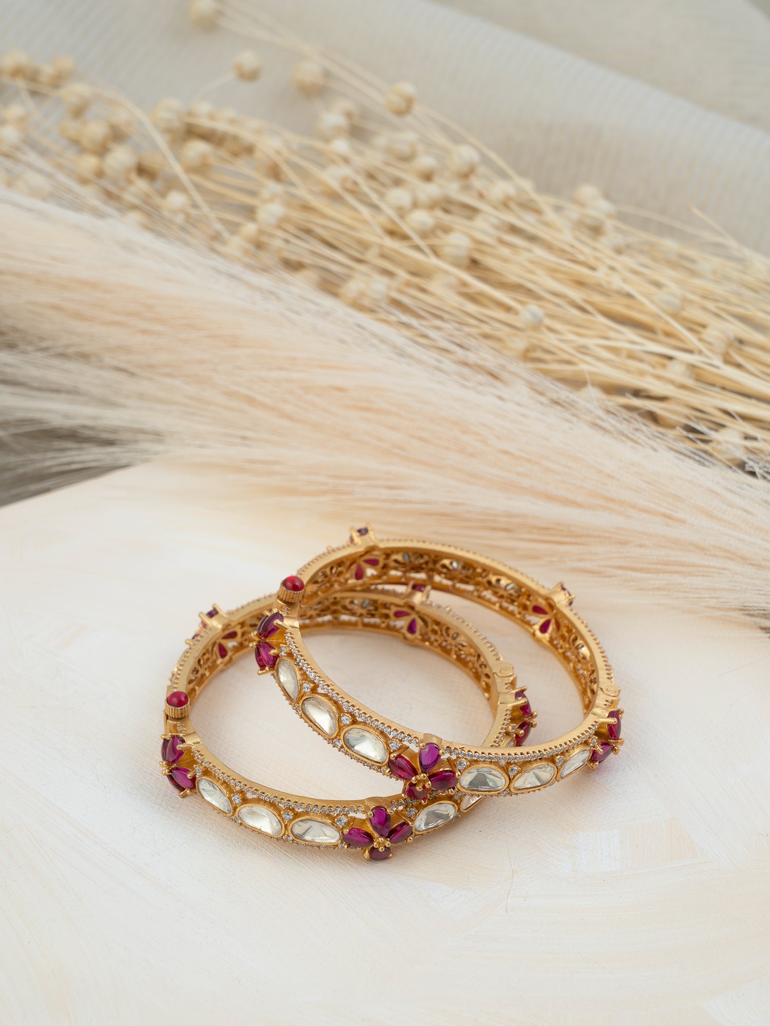 IMITATION POLKI DIMOND BANGLES