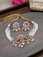 IMITATION POLKI CHOKAR SET