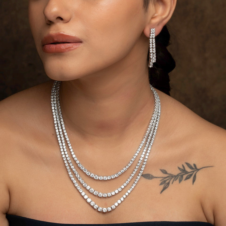 Charul Three-layered Necklace Set