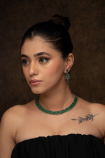 Green Diamond Necklace Set