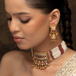 Jadau Kundan Necklace & Earrings Set