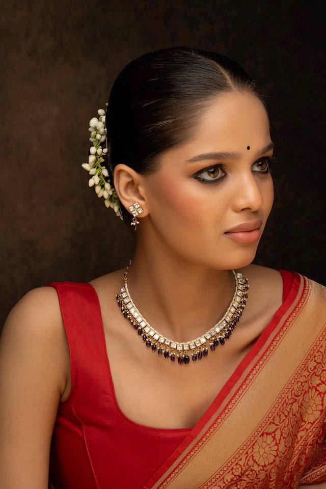 Diamanté Necklace & Earrings Set