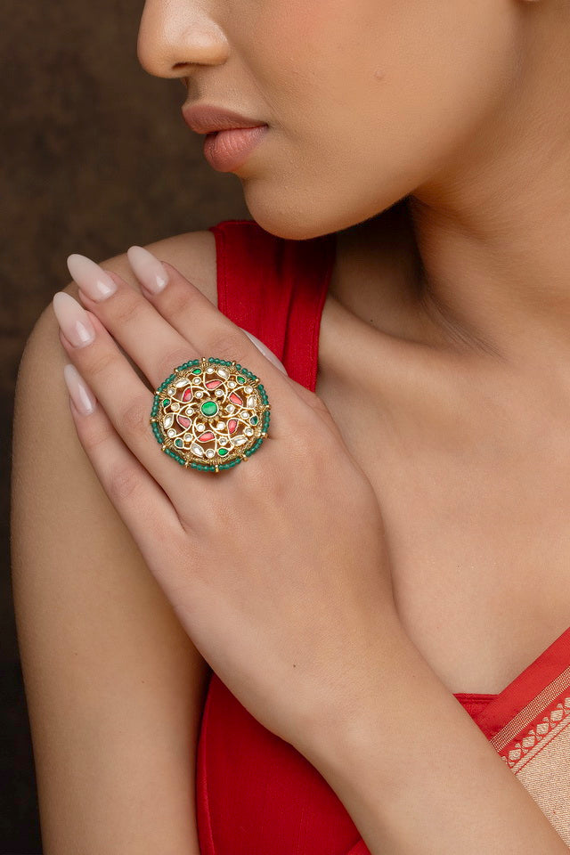 Ira Jadau Kundan Ring