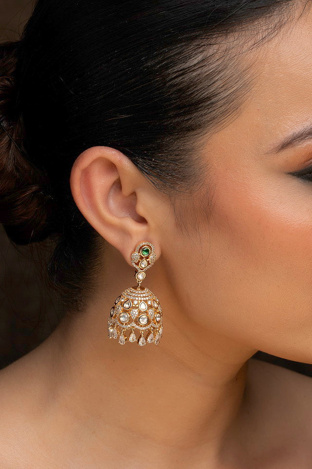 Jadau Jhumka Earrings