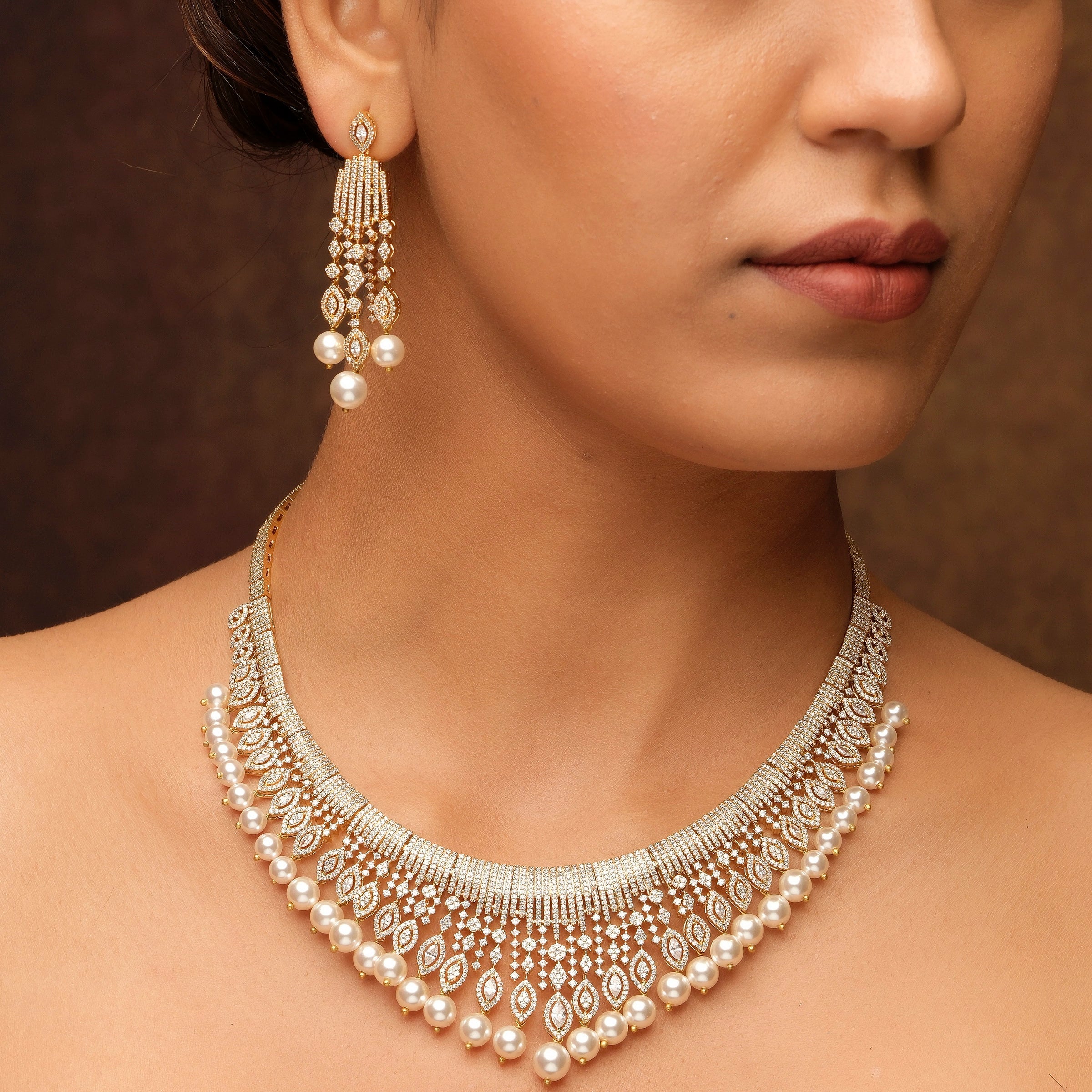 Imitation Necklace Sets (With Earrings)