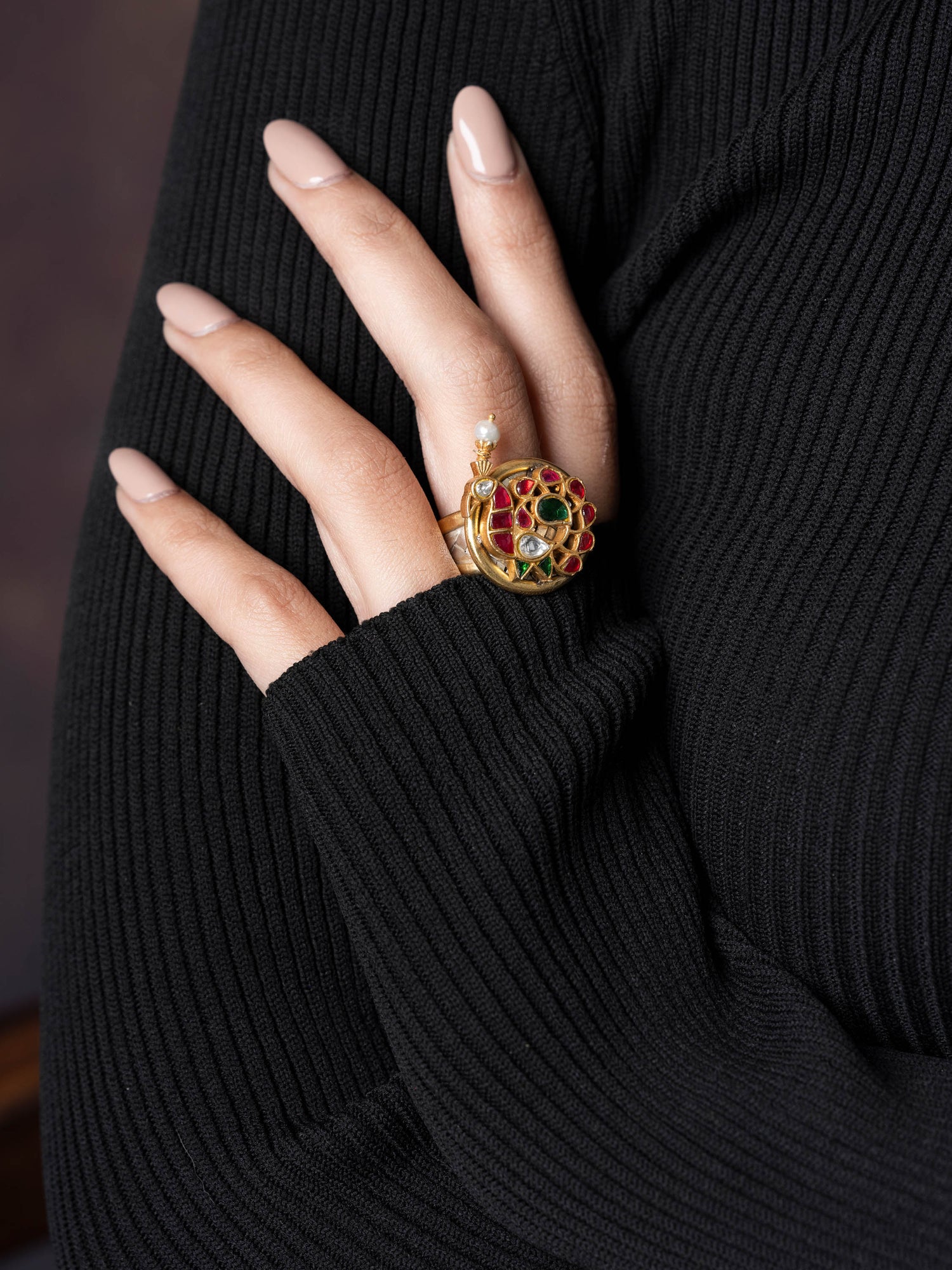 Tradtional Peacock Silver Ring