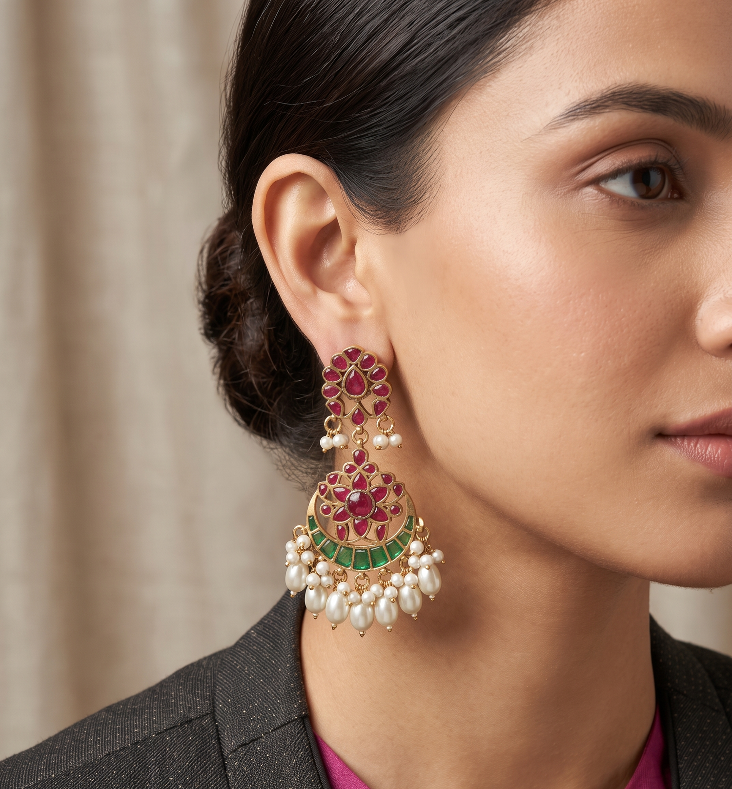 Antique Jartar Dangler Earrings