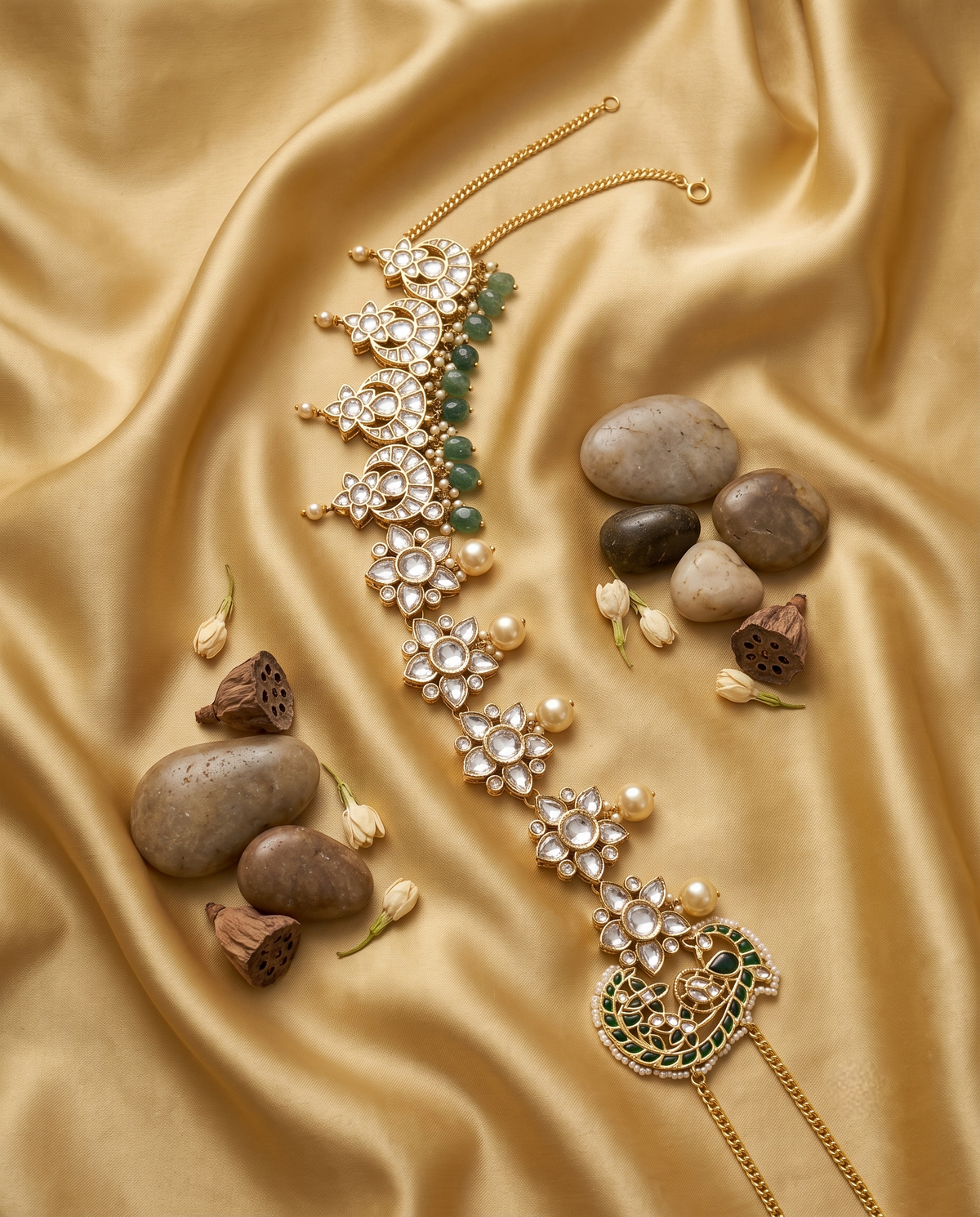 Kundan Royal Kamarband - Gold