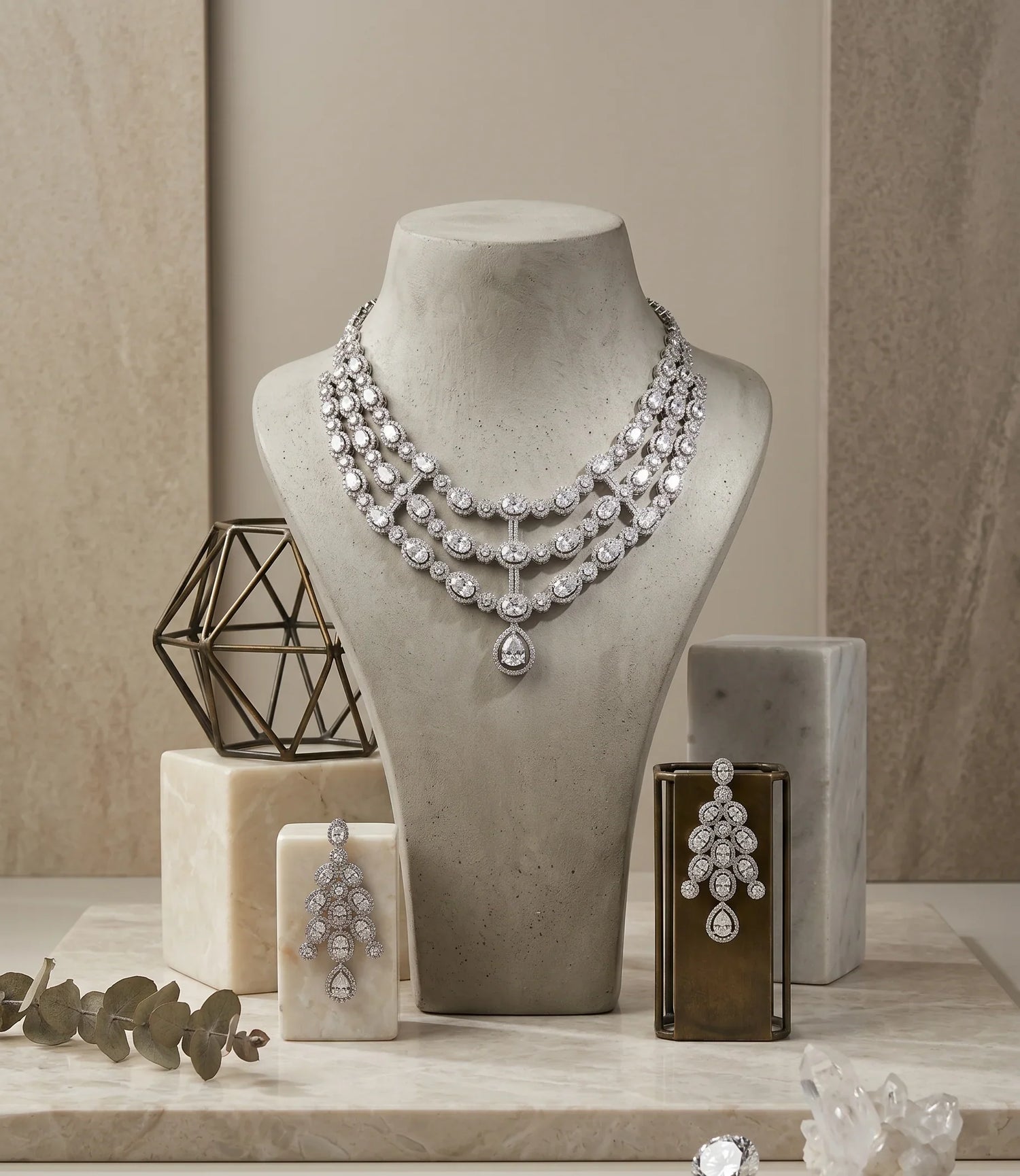 Korean Crystal Luxe Set - Gold