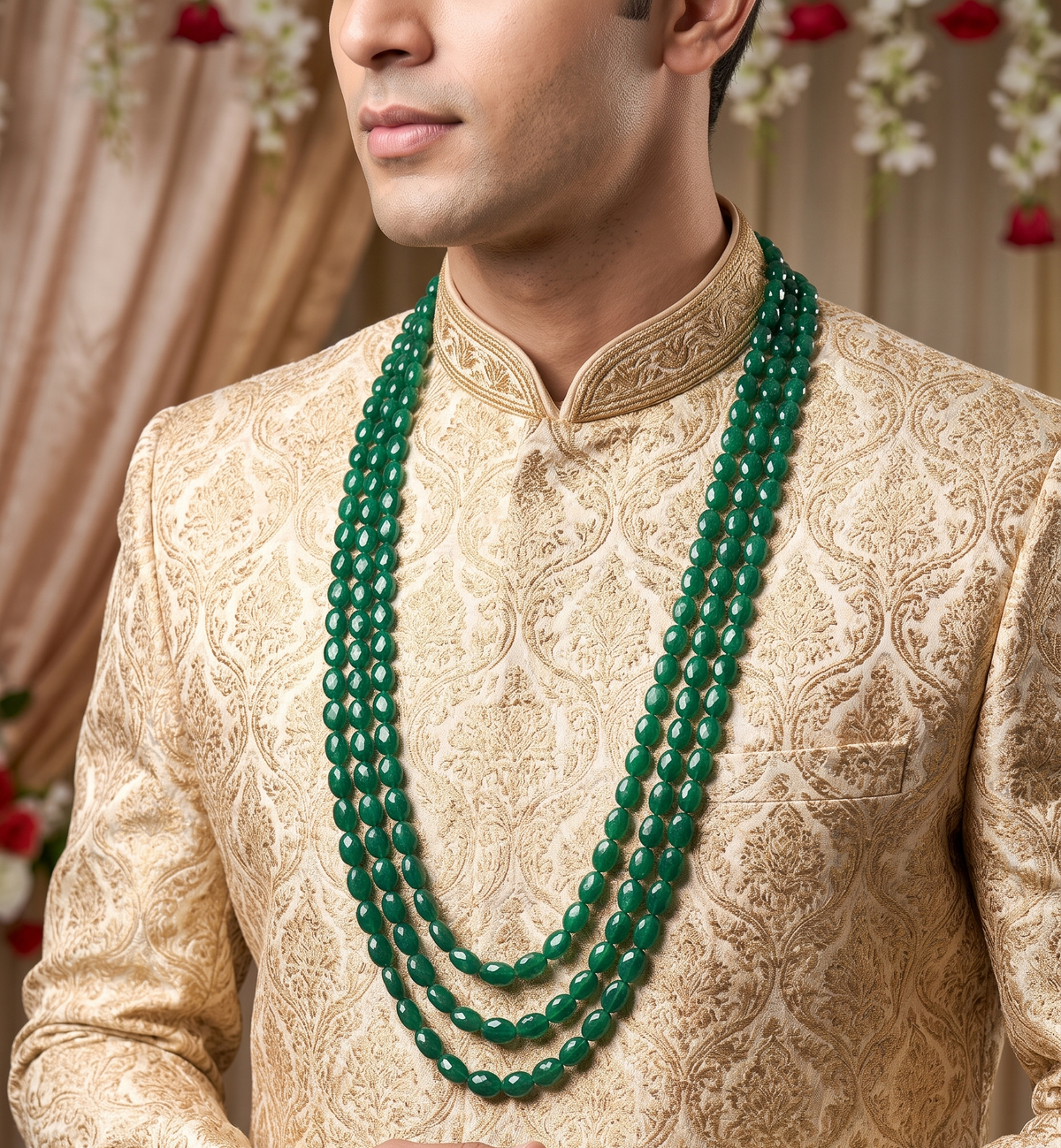 Green Beats Royal Groom Mala - Gold