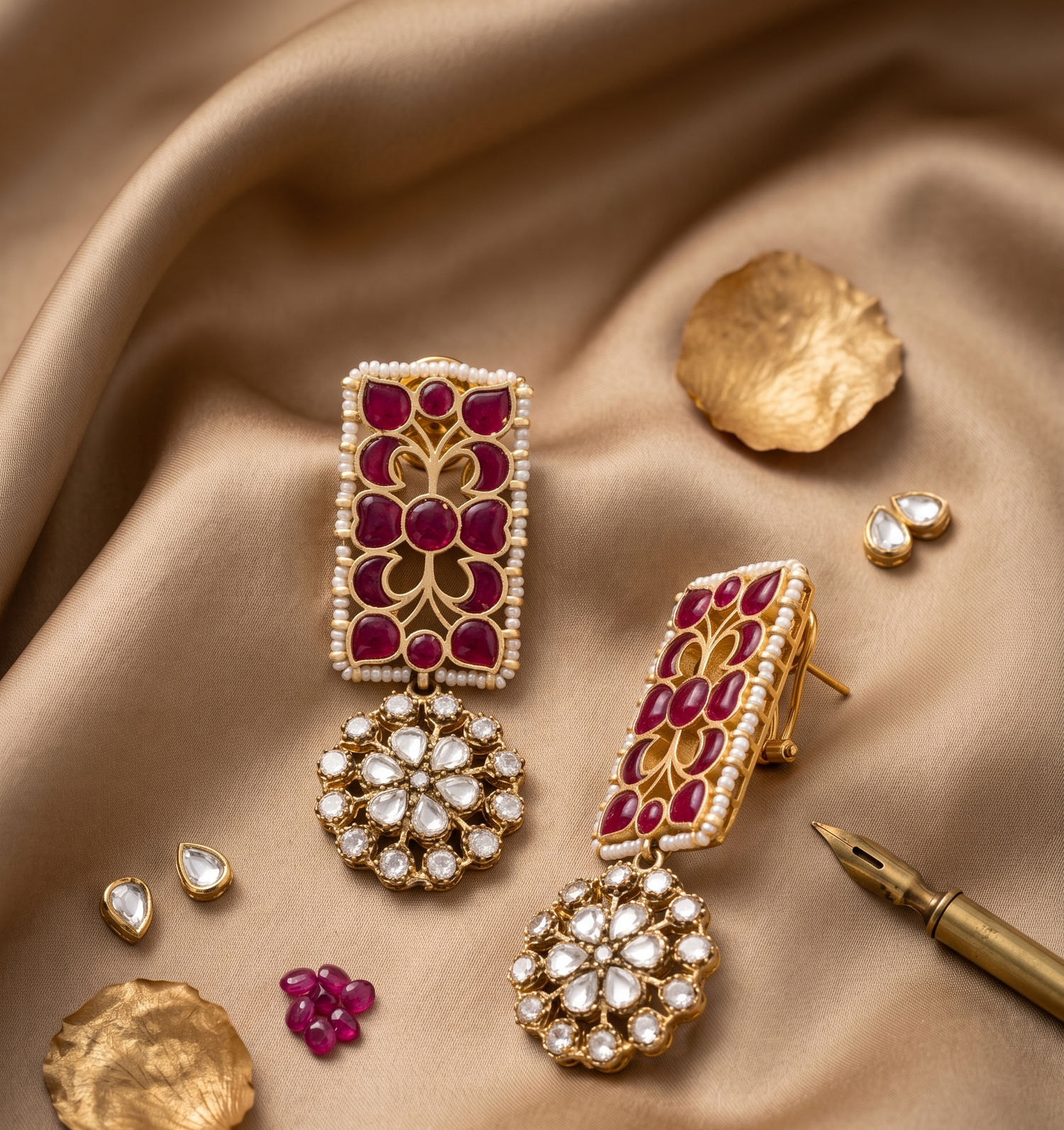 Heritage Antique Jartar Dangler Earrings