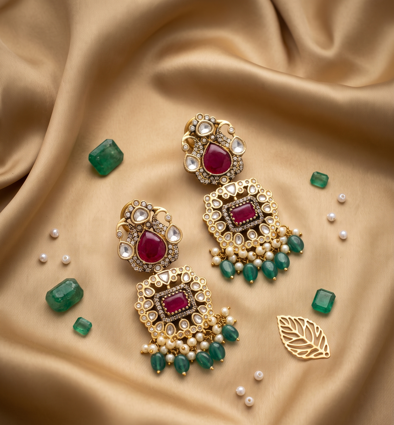 Premium Antique Jartar Dangler Earrings