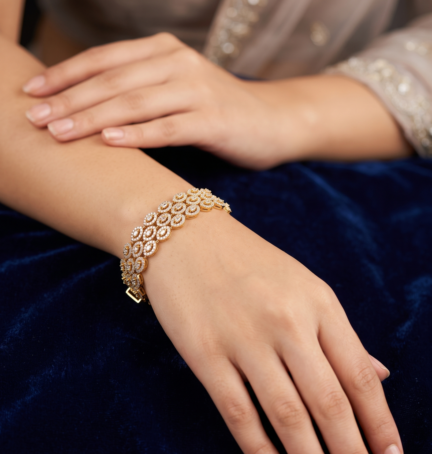 Rose Gold Diamond Designer Bracelet
