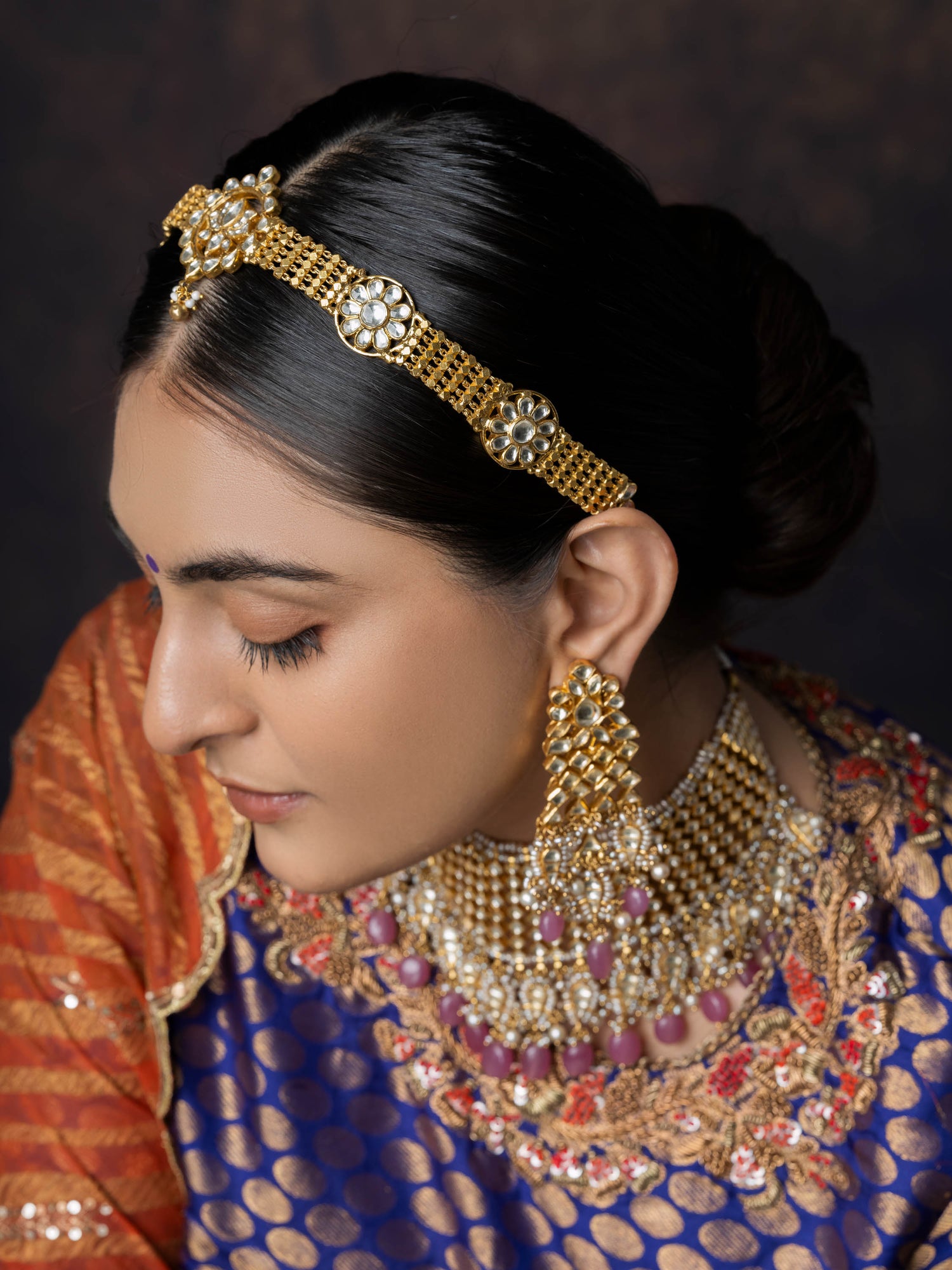 Suhani, Alluring Kundan Silver Sheeshphool