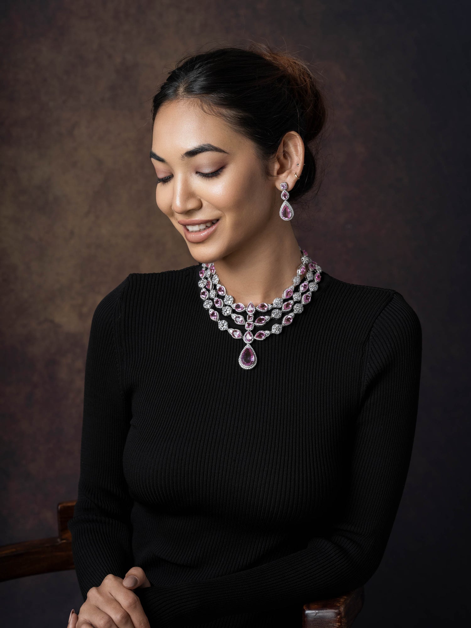 Magnificient & Styish Cocktail Silver Necklace Set