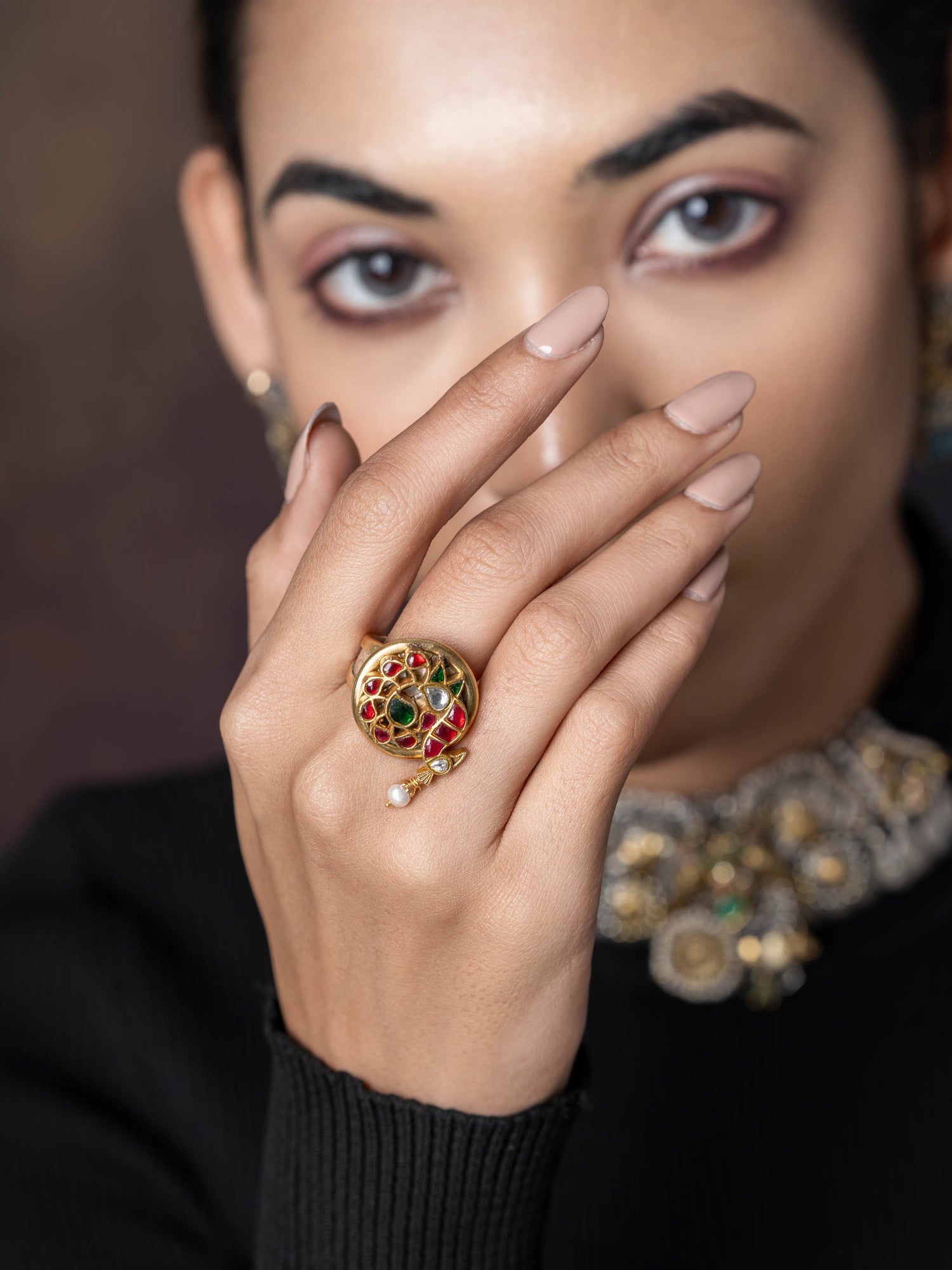 Tradtional Peacock Silver Ring