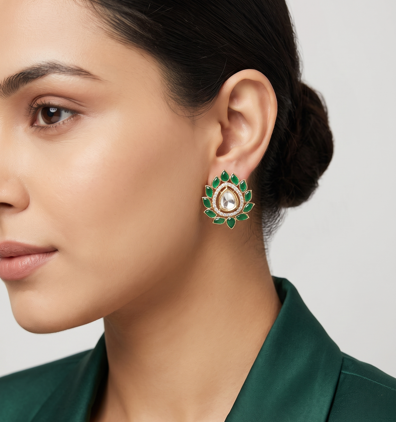 Rose Gold Diamond Stud Earrings