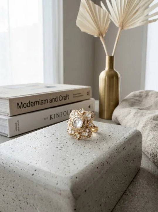 Classic Polki Rings – Gold