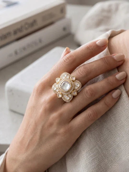 Classic Polki Rings – Gold