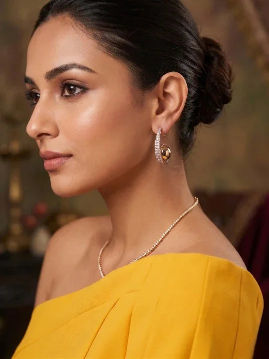 Classic Diamond Studs Earrings – Gold
