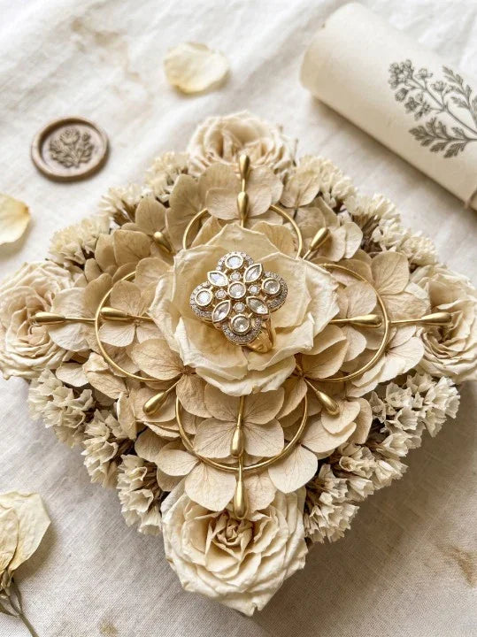 Charming Polki Ring – Gold