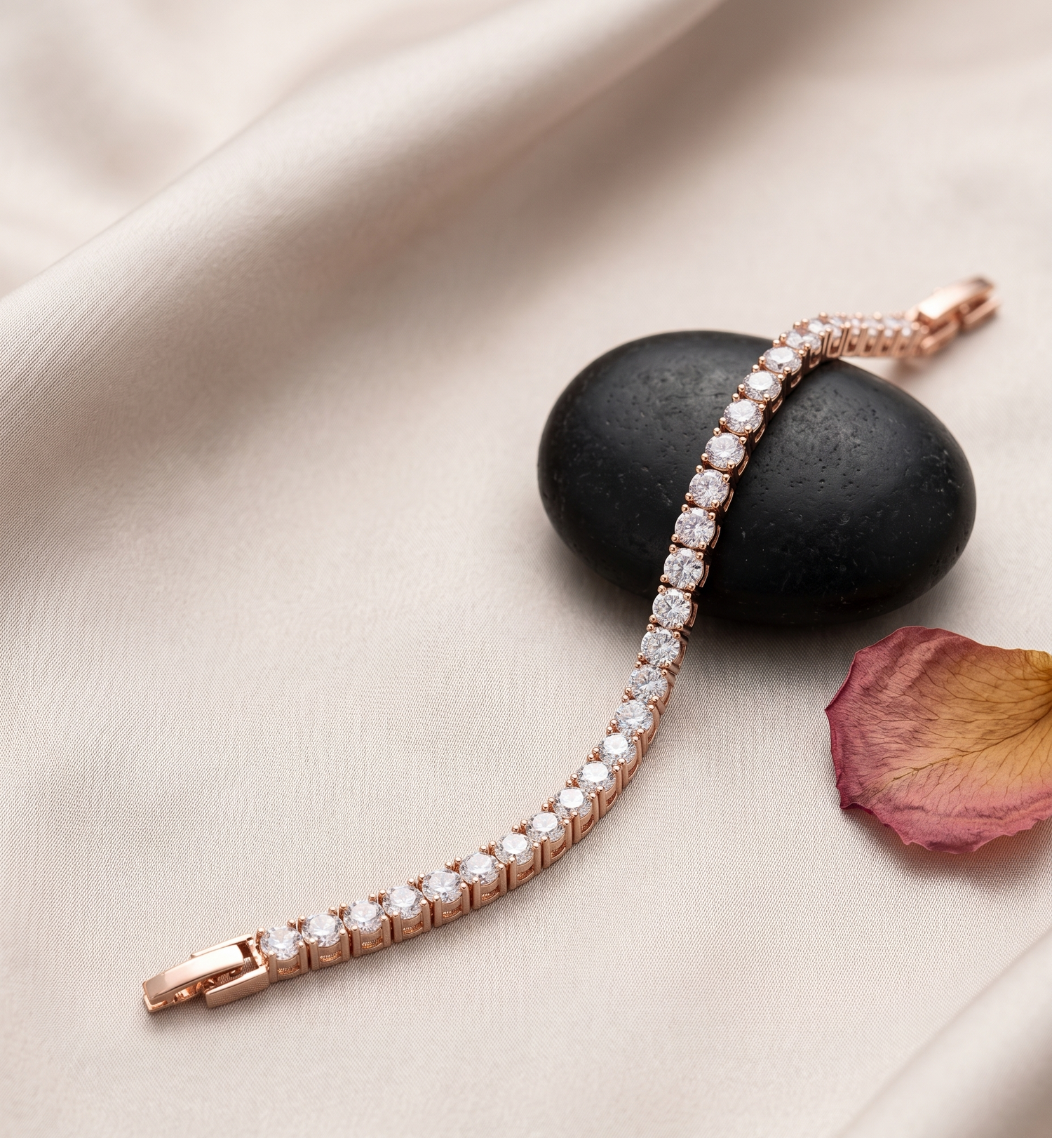 Rose Gold Classic Diamond Bracelet