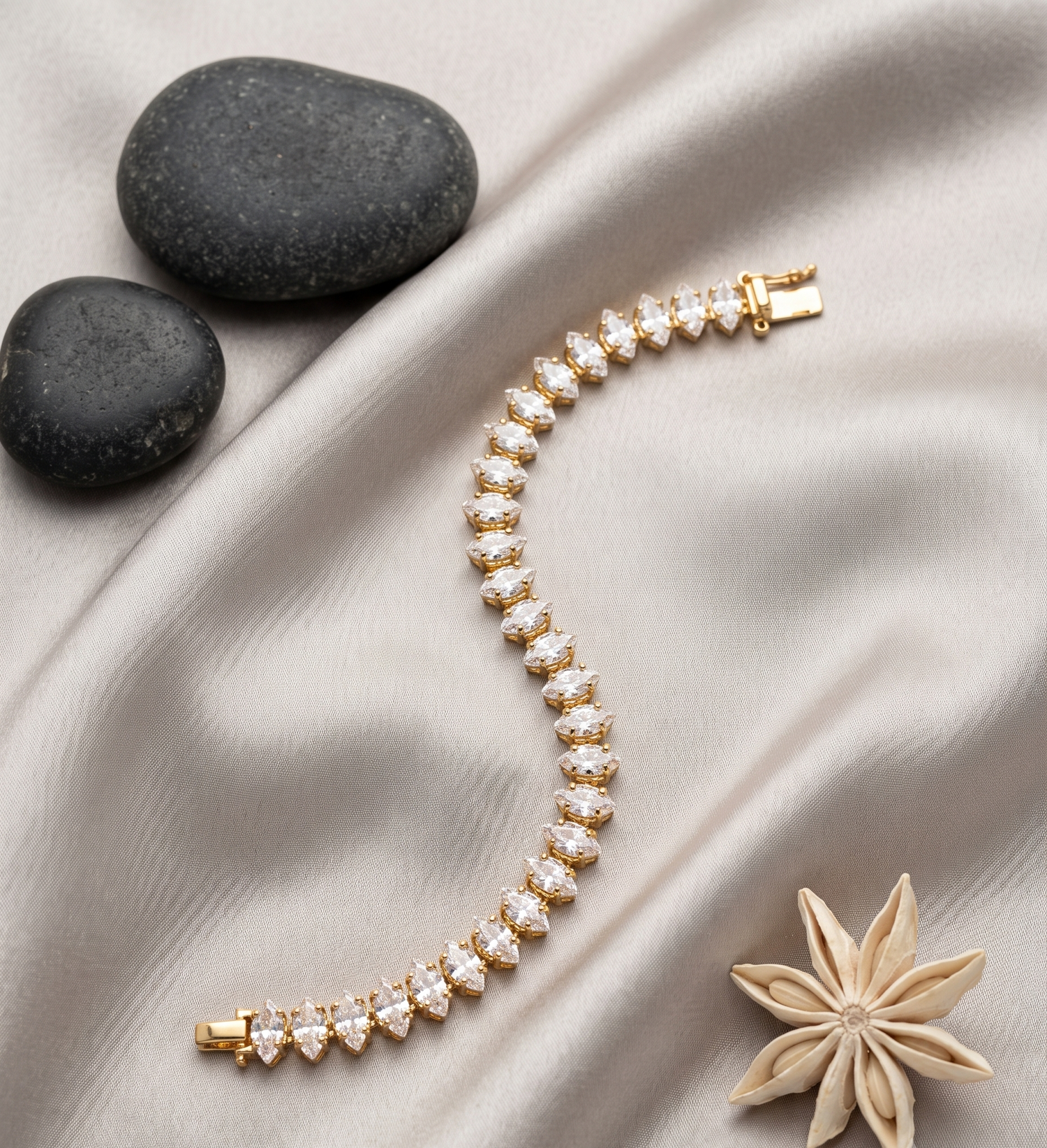 Gold Plated Everyday Diamond Bracelet