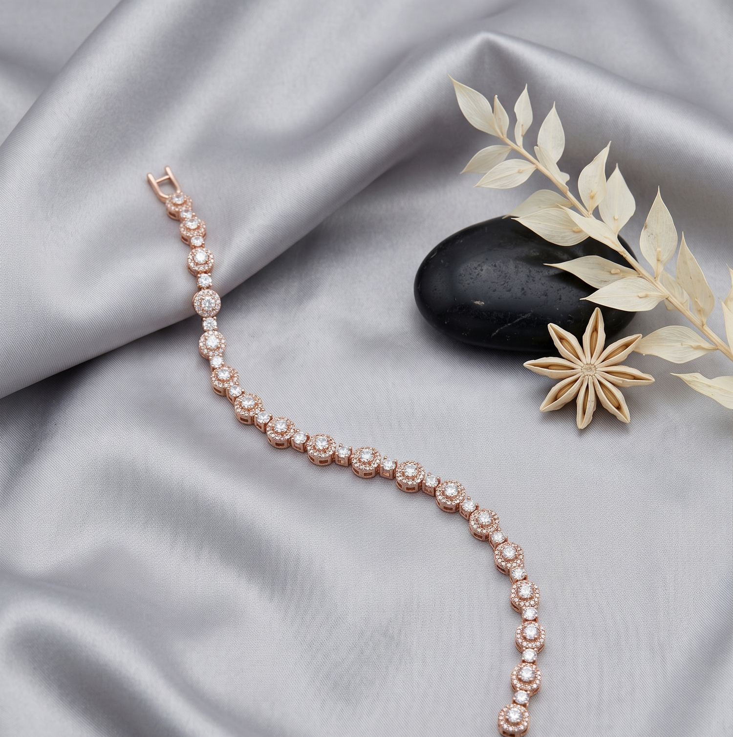 Rose Gold Elegant Diamond Bracelet