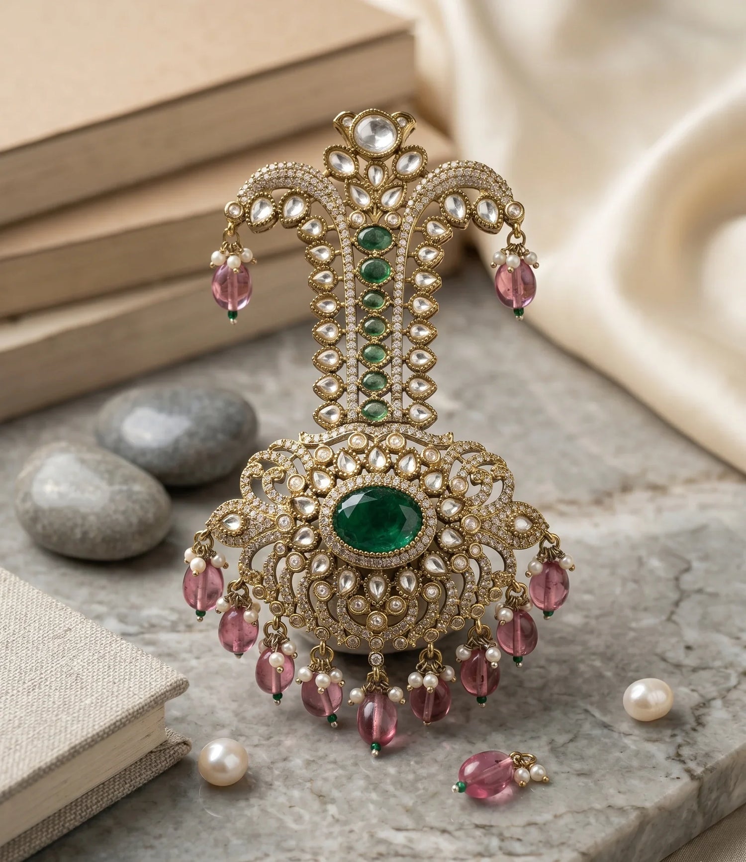 Polki Prestige Kalgi - Gold
