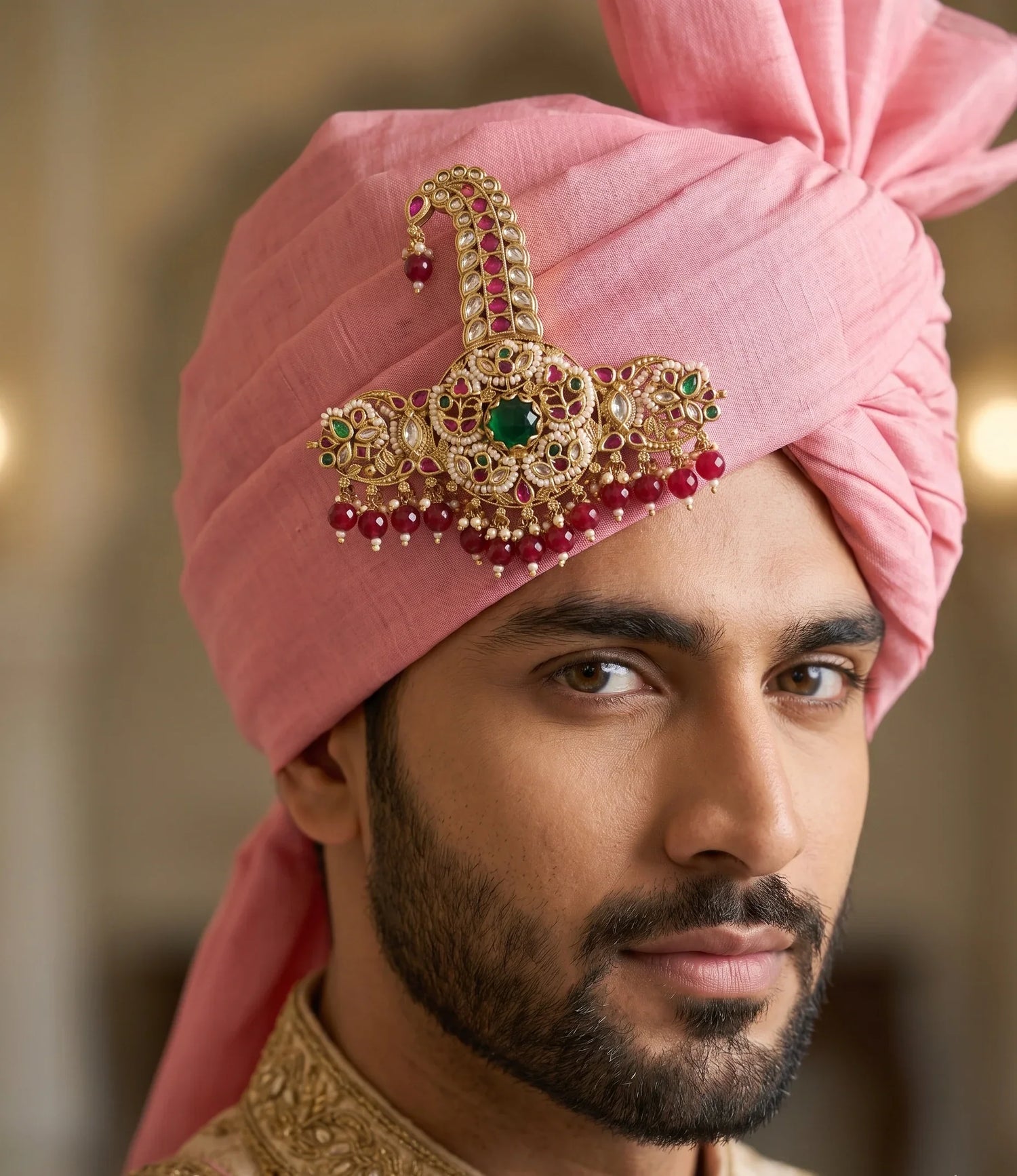 Jadau Royal Kalgi - Gold