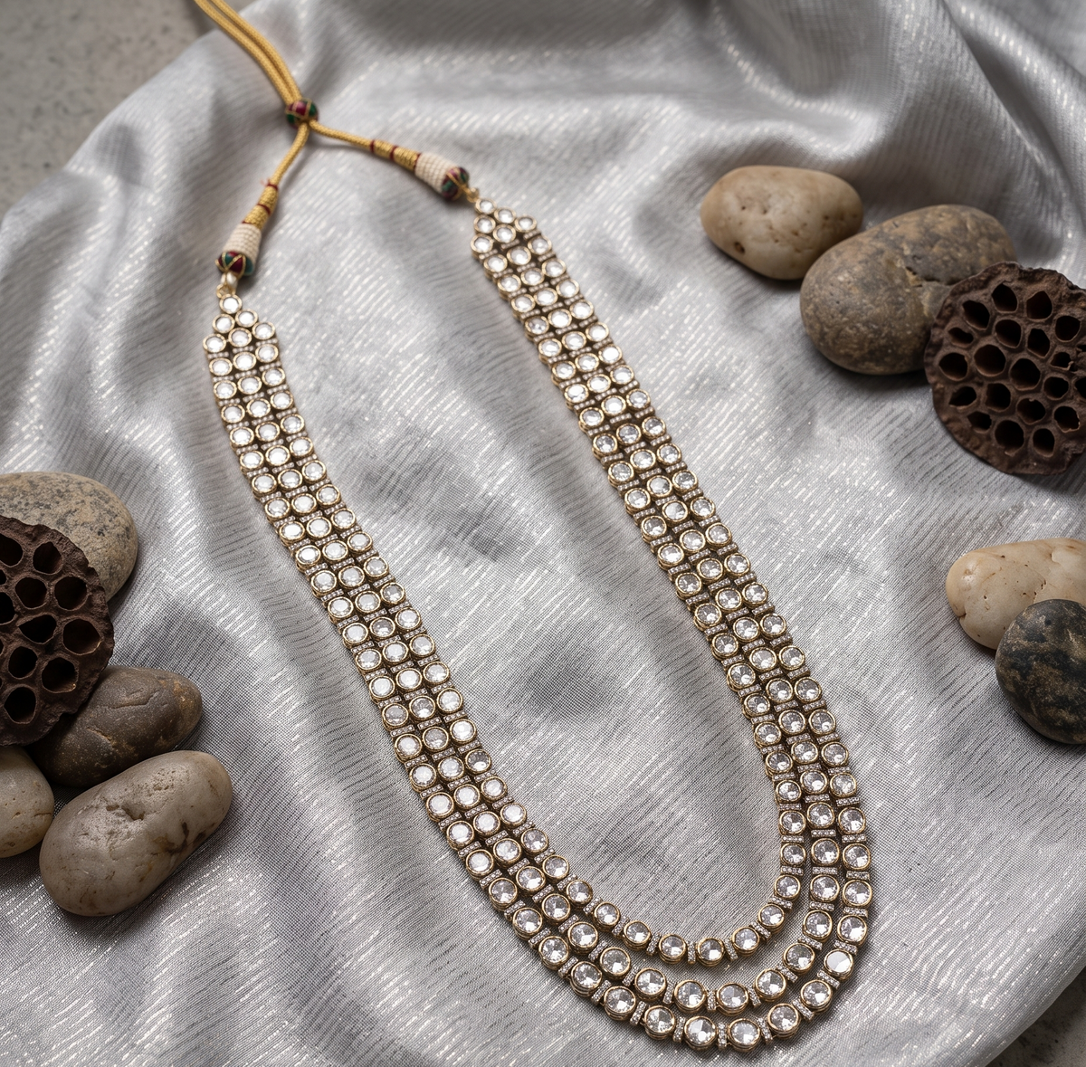 Polki Radiance Groom Mala - Gold