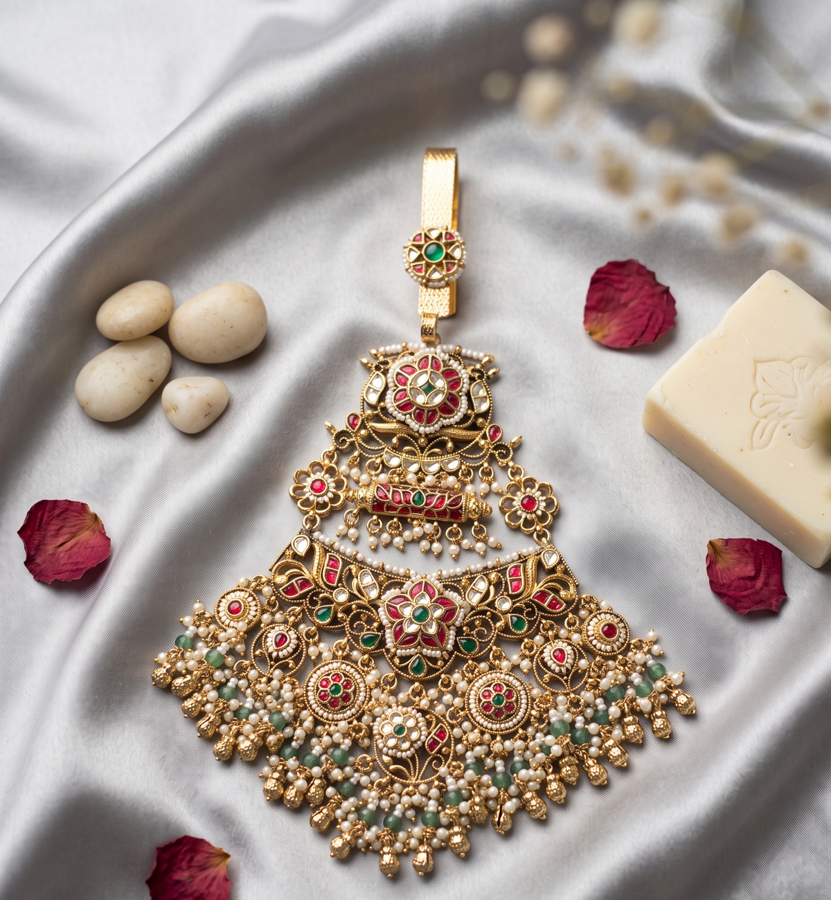 Gold Plated Kundan Bridal Juda